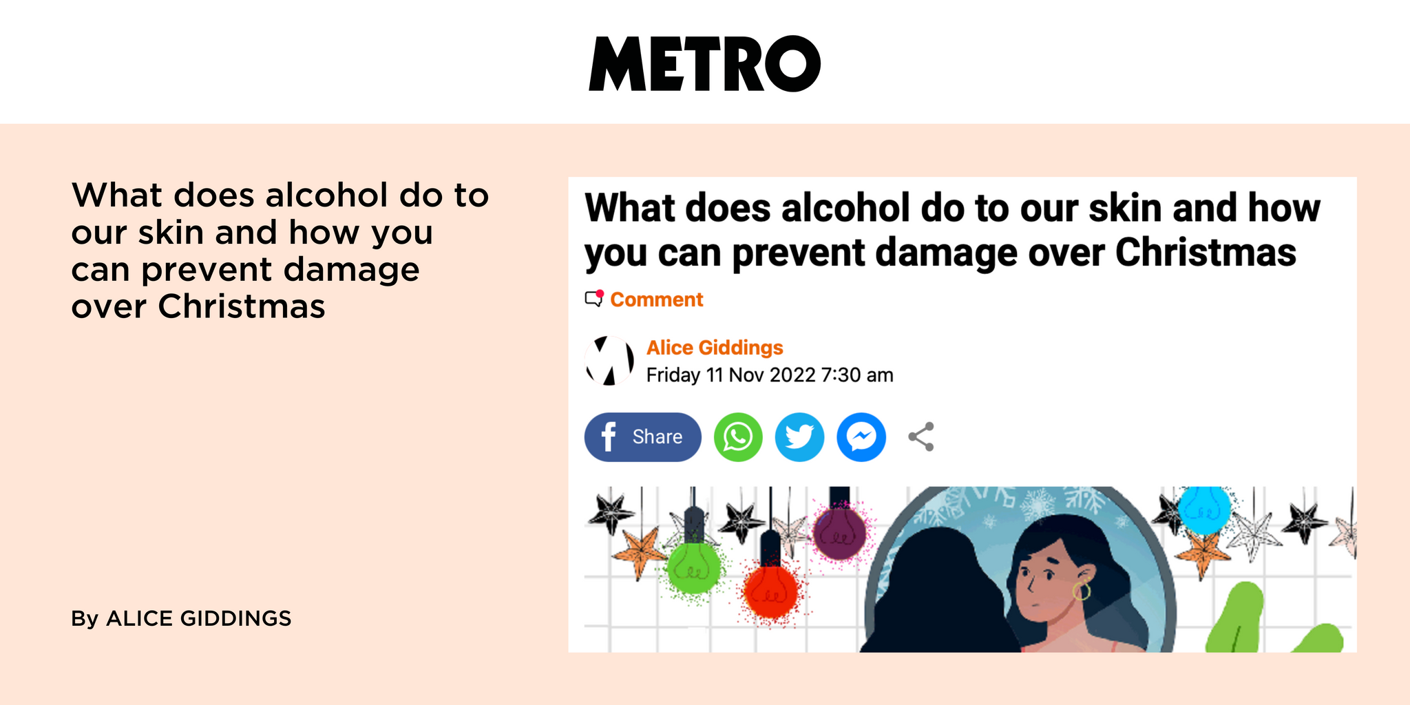 What does alcohol do to our skin and how you can prevent damage over Christmas