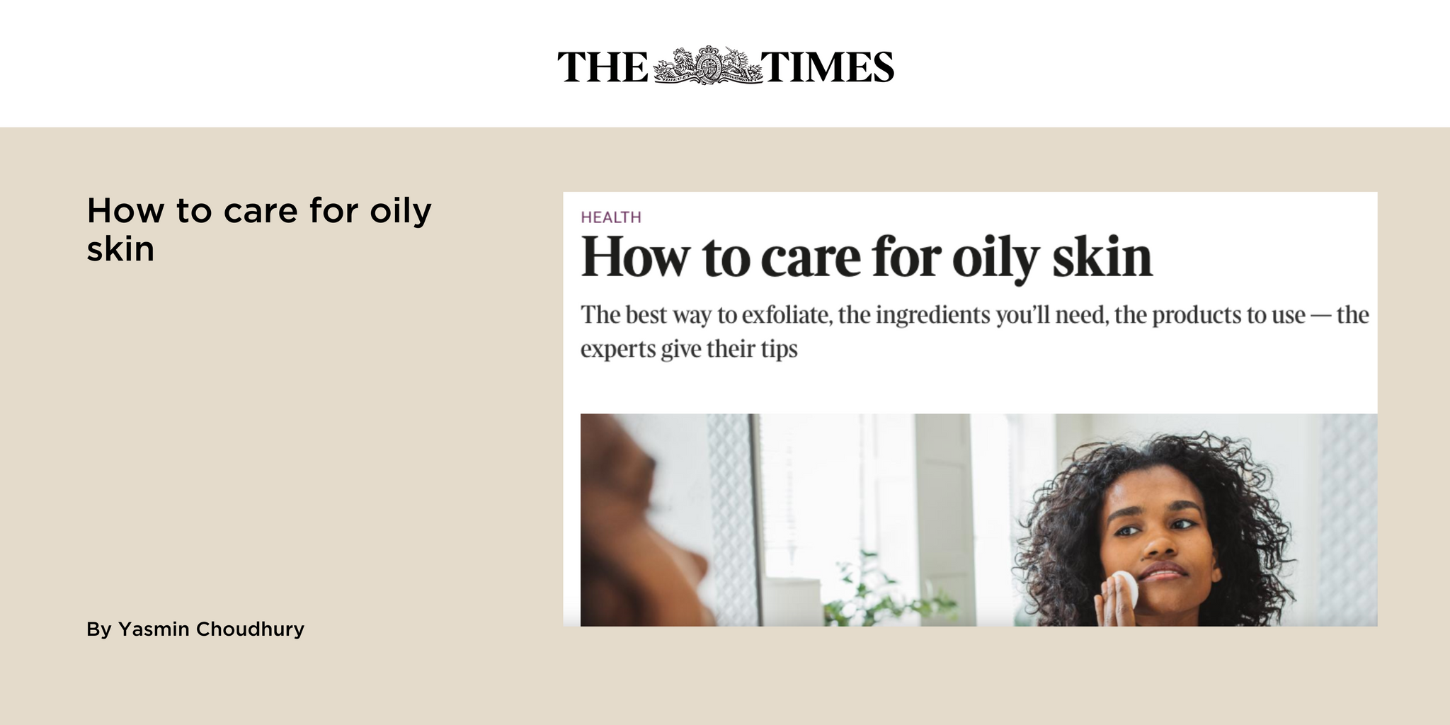 How to care for oily skin