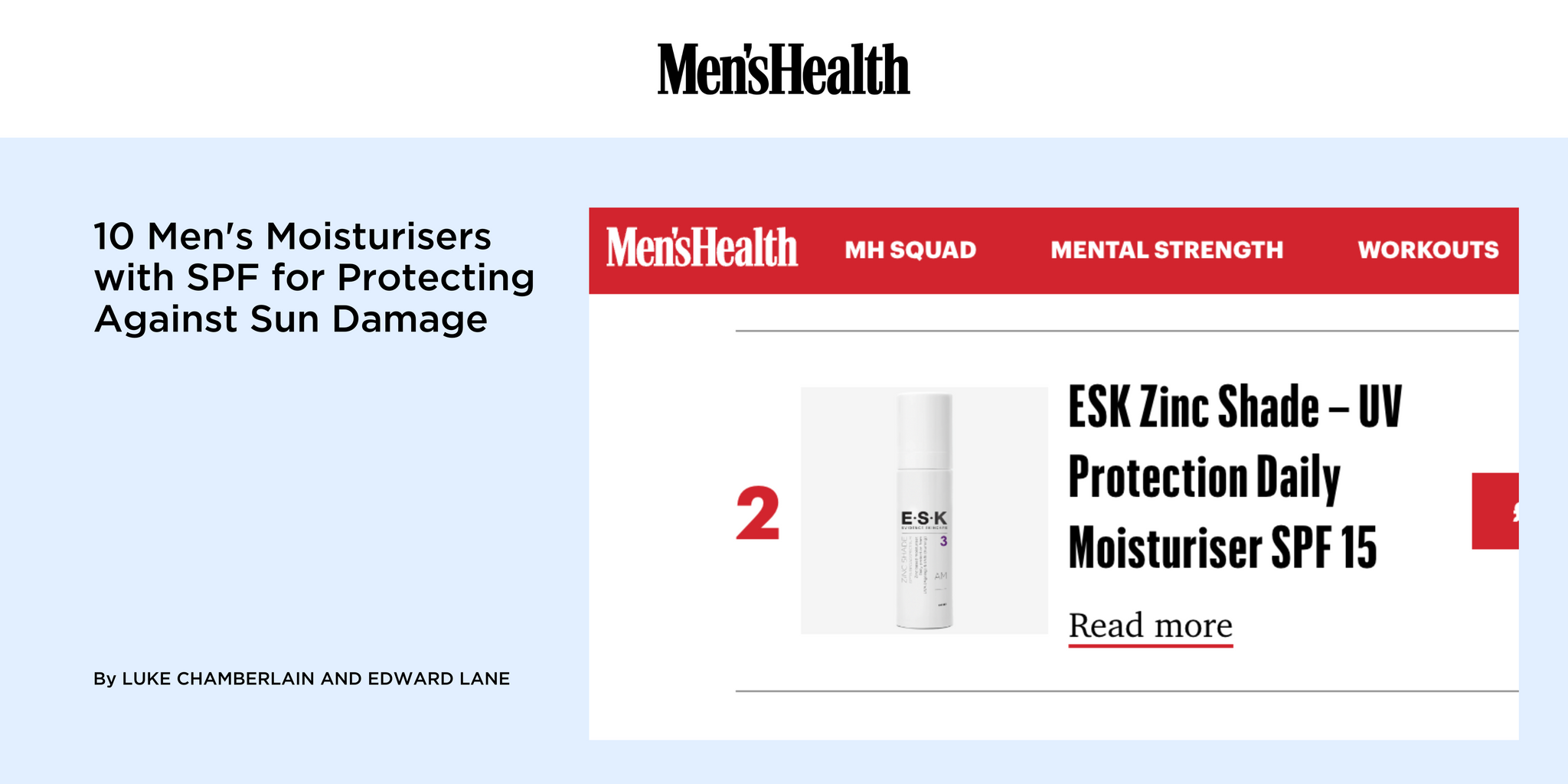 10 Men's Moisturisers with SPF for Protecting Against Sun Damage