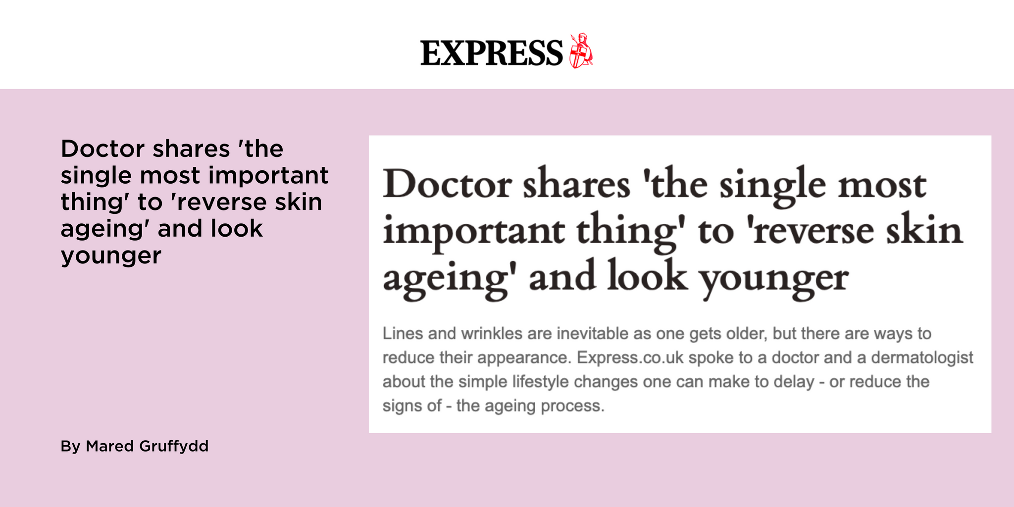 Doctor shares 'the single most important thing' to 'reverse skin ageing' and look younger