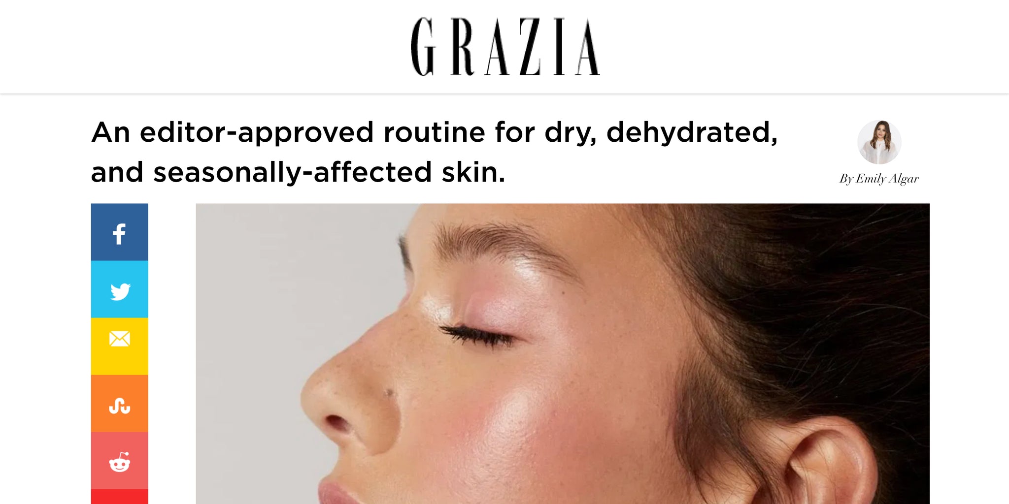 An editor approved routine for dry skin