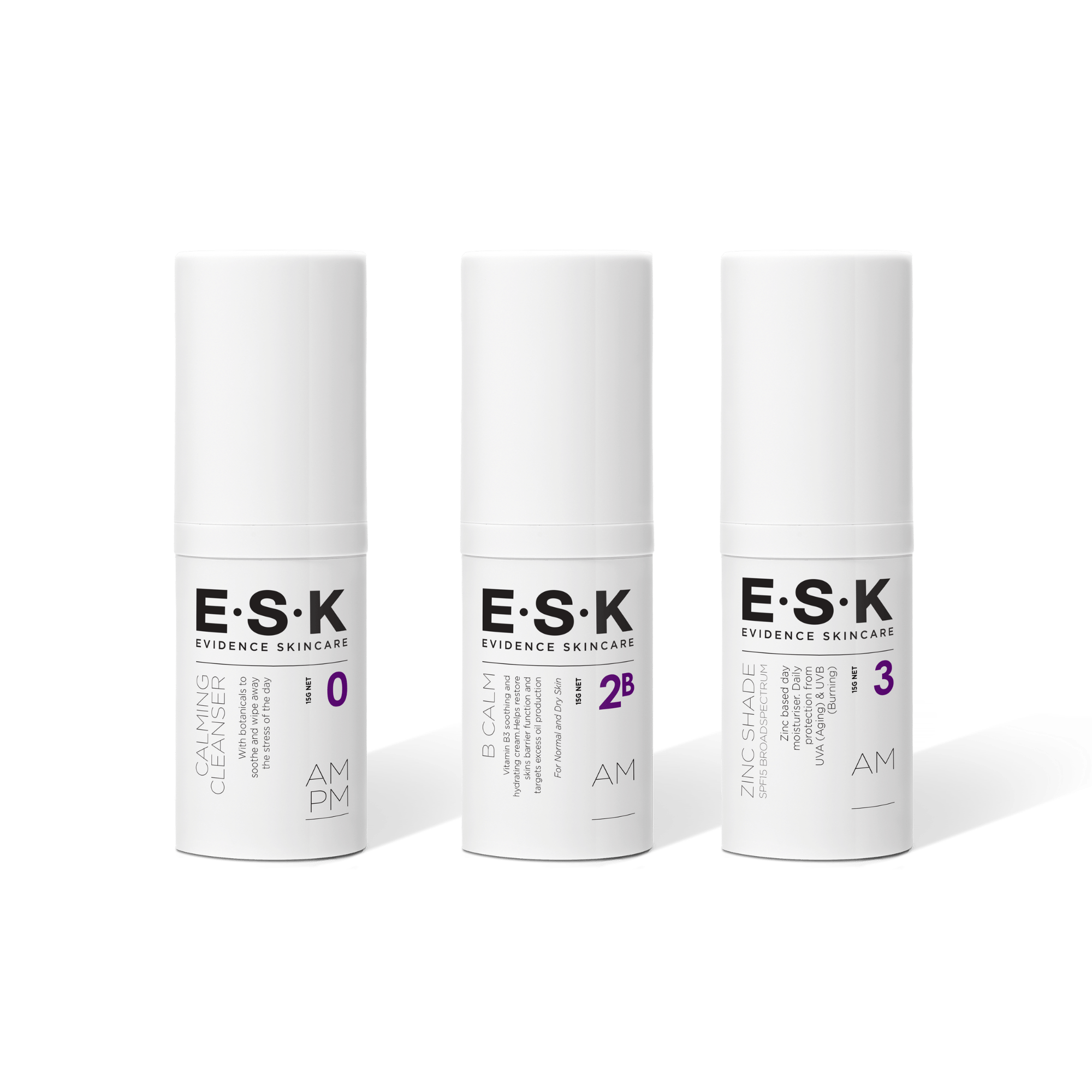 Travel size Tween Starter Kit suitable for sensitive skin or young skin. It contains a gentle cleanser a moisturiser with light exfoliation and an SPF cream.