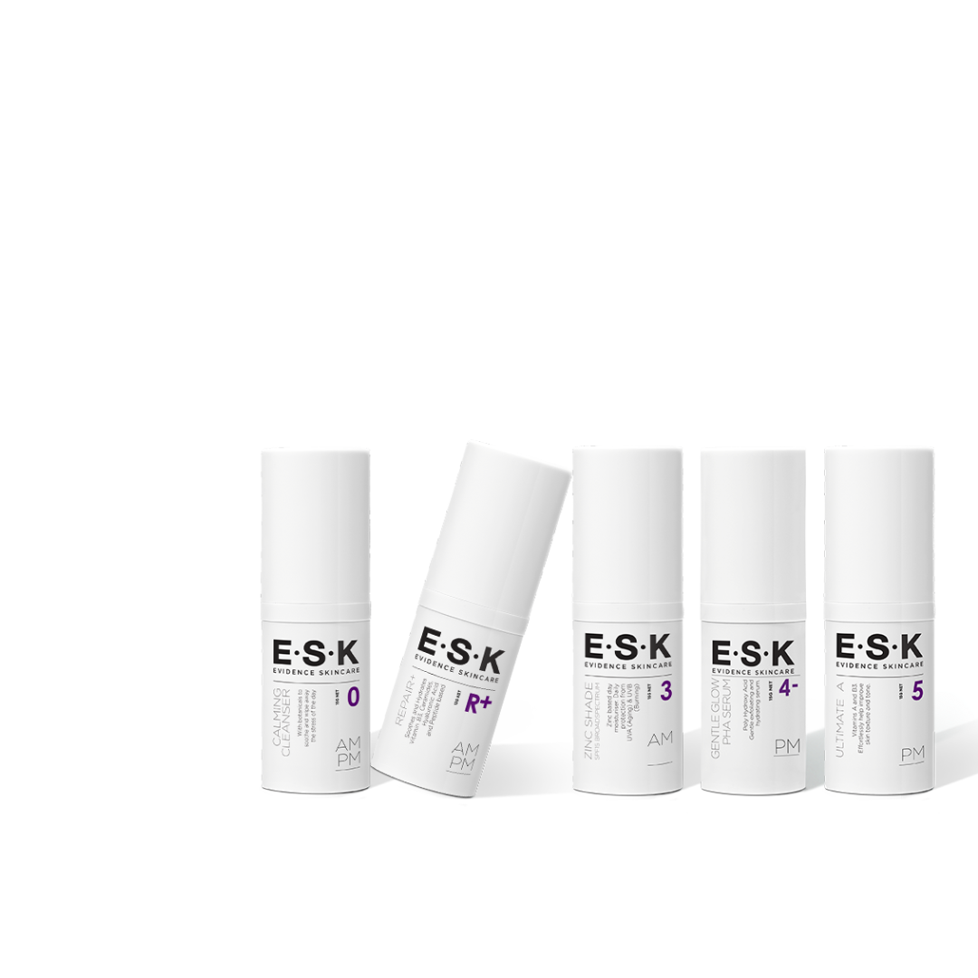Is your skin so sensitive that you have been afraid to use Retinol? And when you do use it you are skin cycling just so your skin doesn't get retinol burn? Then you need to be using Retinal! It is a gentler yet more effective version of Vitamin A than retinol and is suitable for those with Rosacea or sensitive skin and can be used nightly instead of skin cycling which is where the evidence lies. Try ESK's Ultimate A for your sensitive or Rosacea skin!
