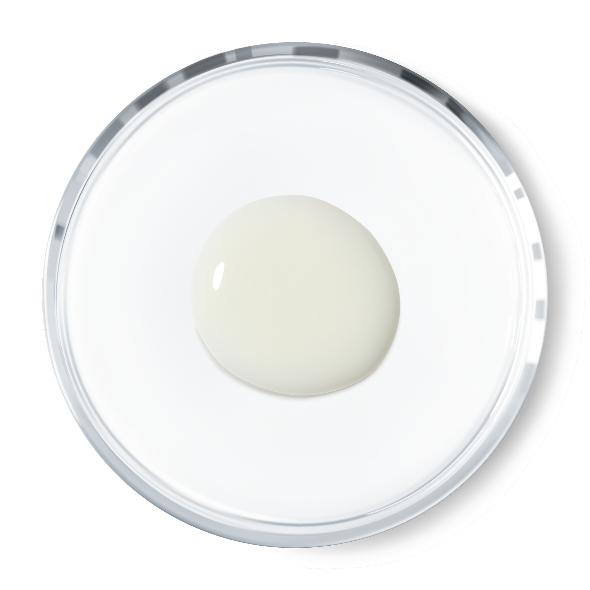 A close look at the texture of ESK's Calming Cleanser. It is a milky, transparent and thin cream. Gentle enough to be used on all skin types and able to be used as a makeup remover.