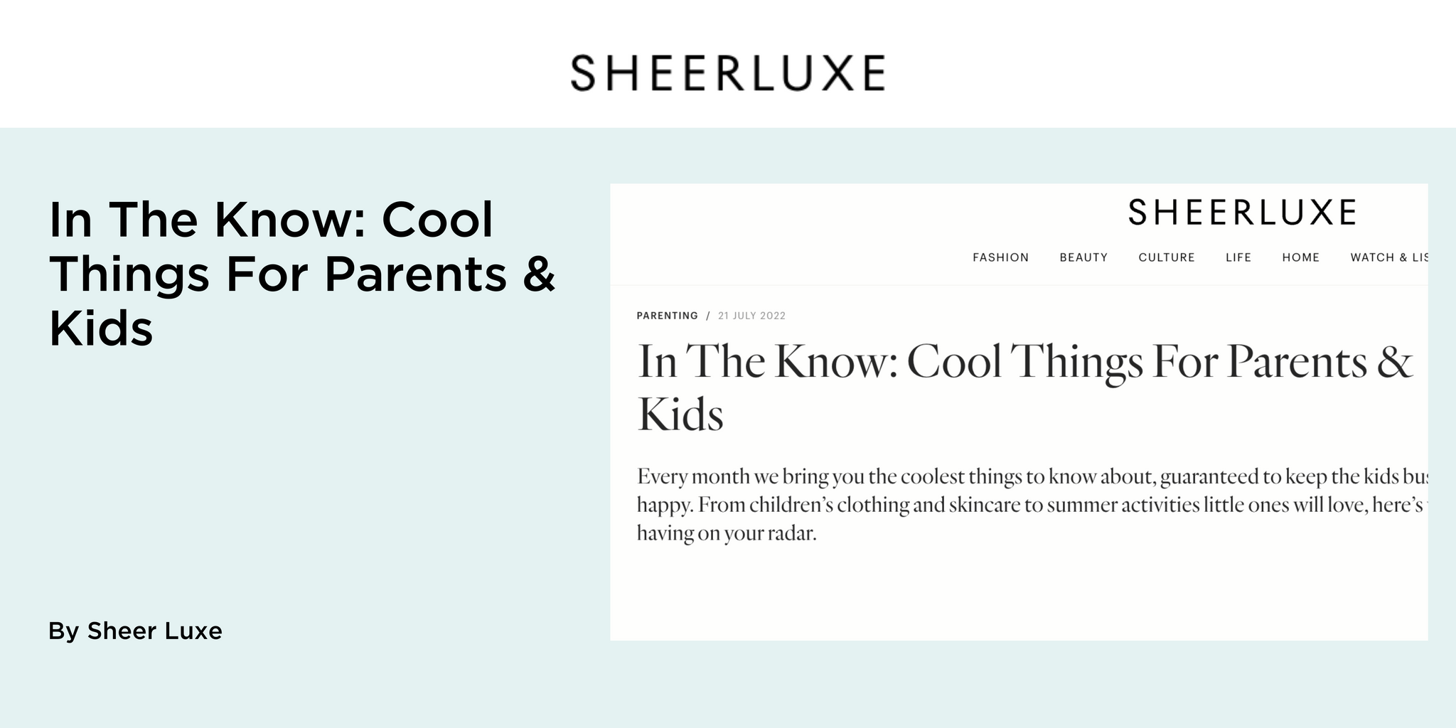 In The Know: Cool Things For Parents & Kids