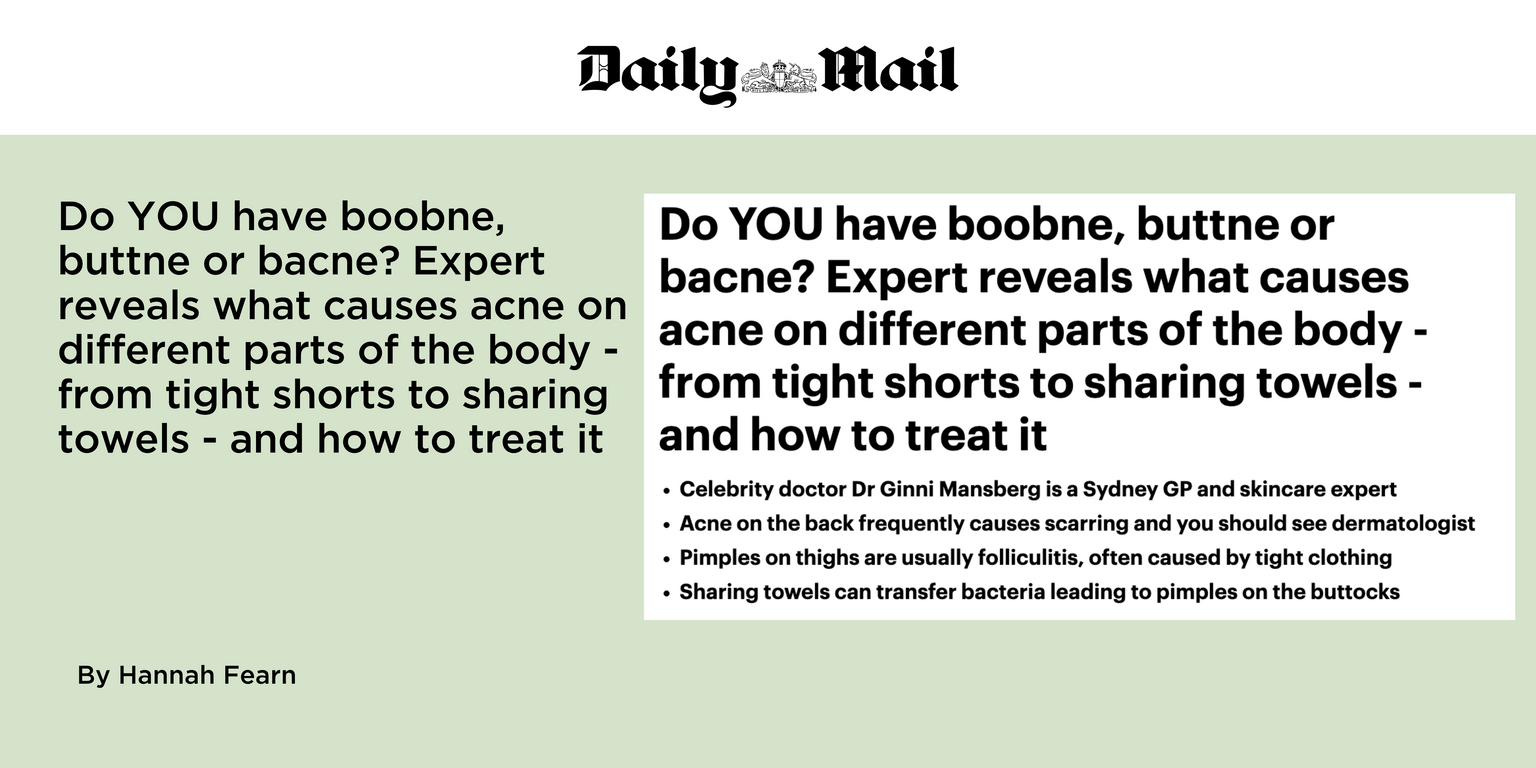 Do YOU have boobne, buttne or bacne? Expert reveals what causes acne o