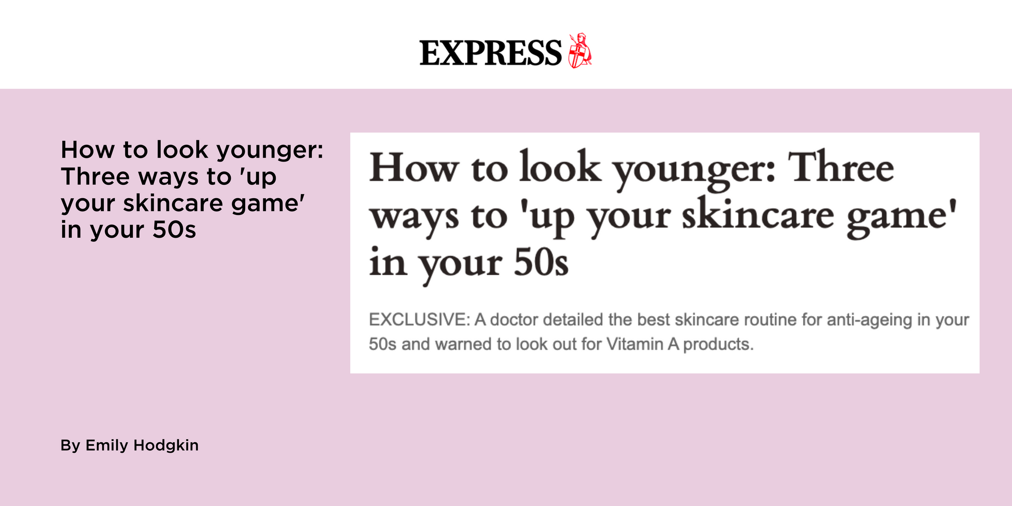 How to look younger: Three ways to 'up your skincare game' in your 50s