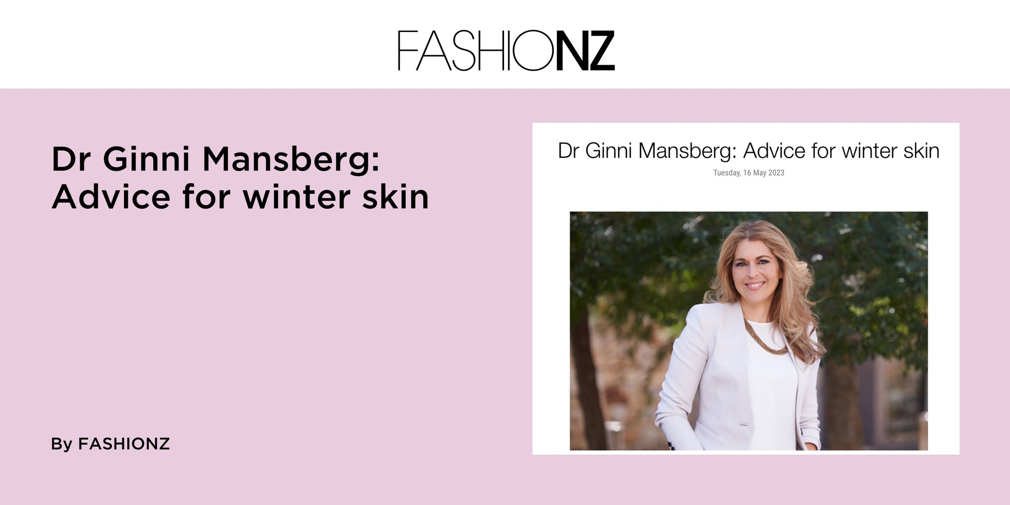 Dr. Ginni Mansberg: Advice for winter skin