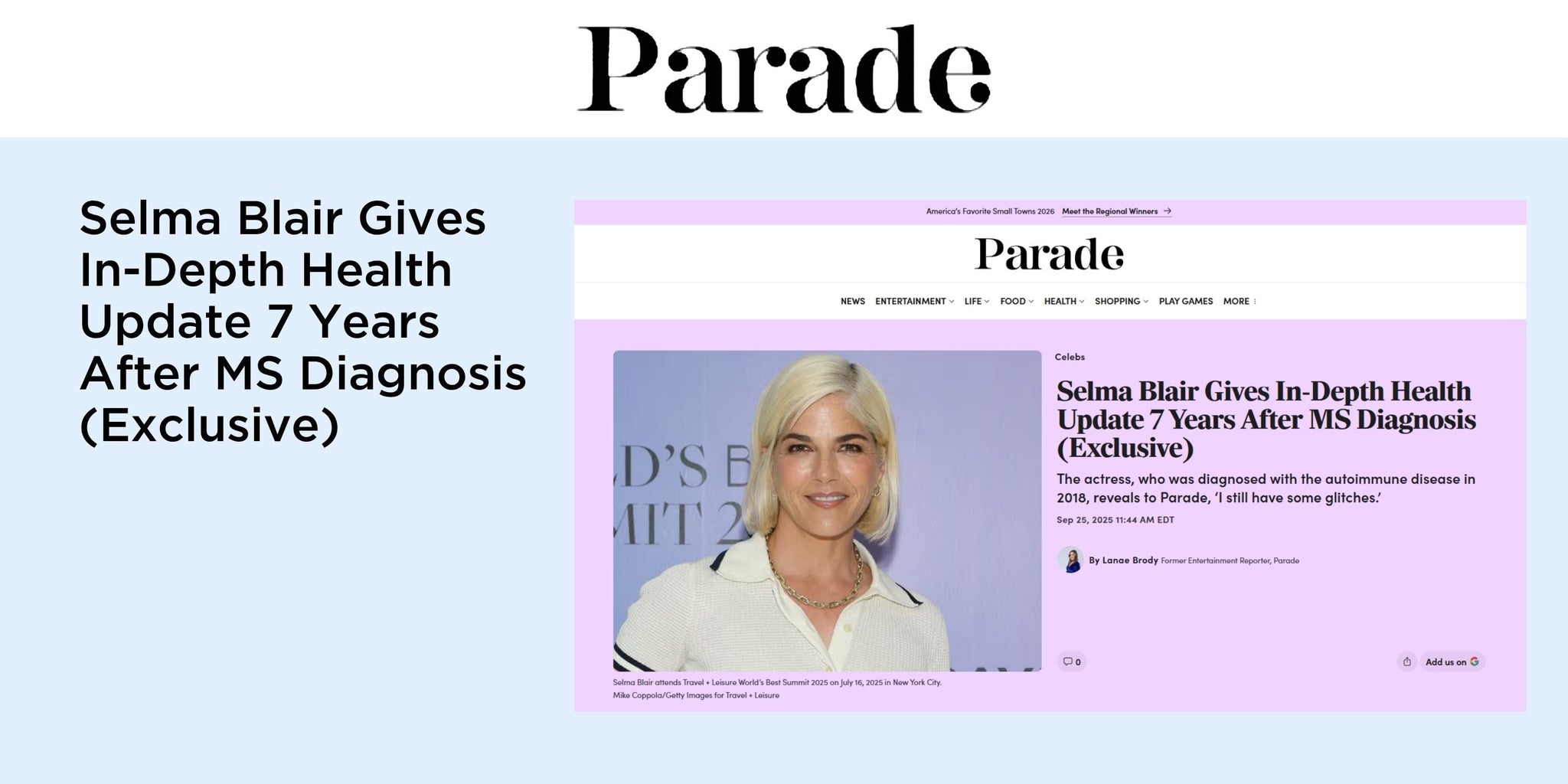 Selma Blair Gives In-Depth Health Update 7 Years After MS Diagnosis (Exclusive)