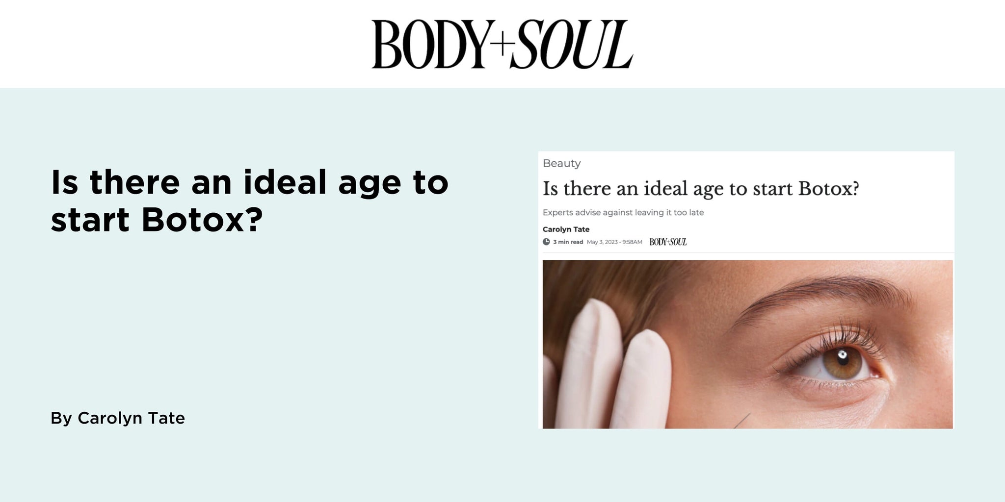 Is there an ideal age to start Botox?