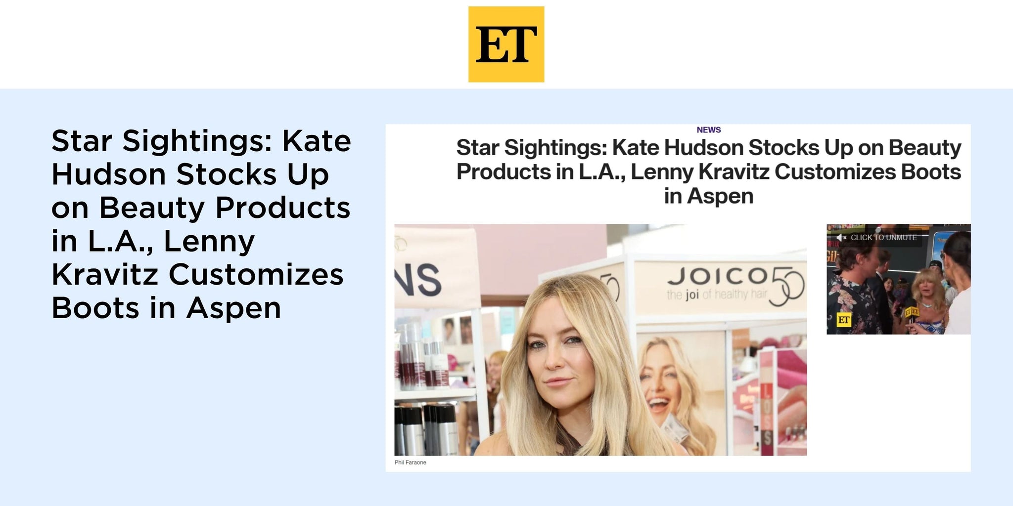 Star Sightings: Kate Hudson Stocks Up on Beauty Products in L.A., Lenny Kravitz Customizes Boots in Aspen