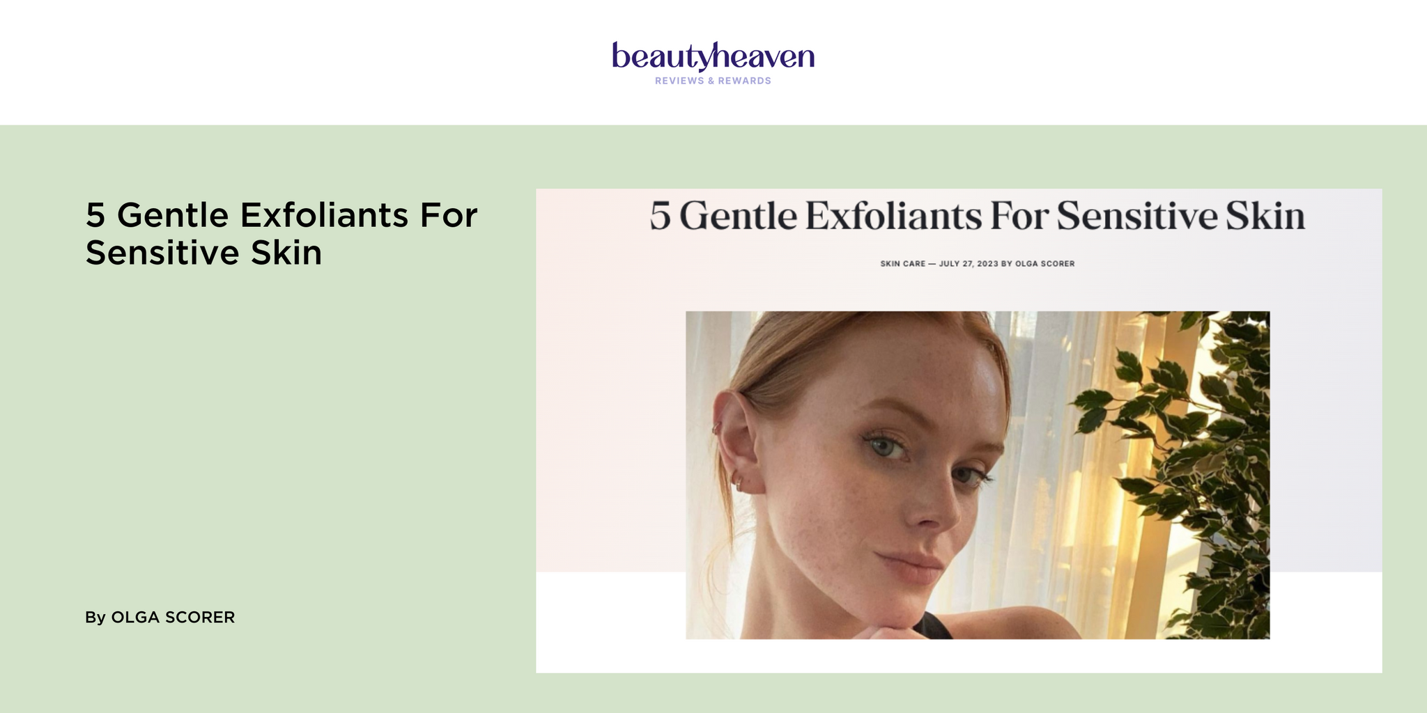 5 Gentle Exfoliants For Sensitive Skin