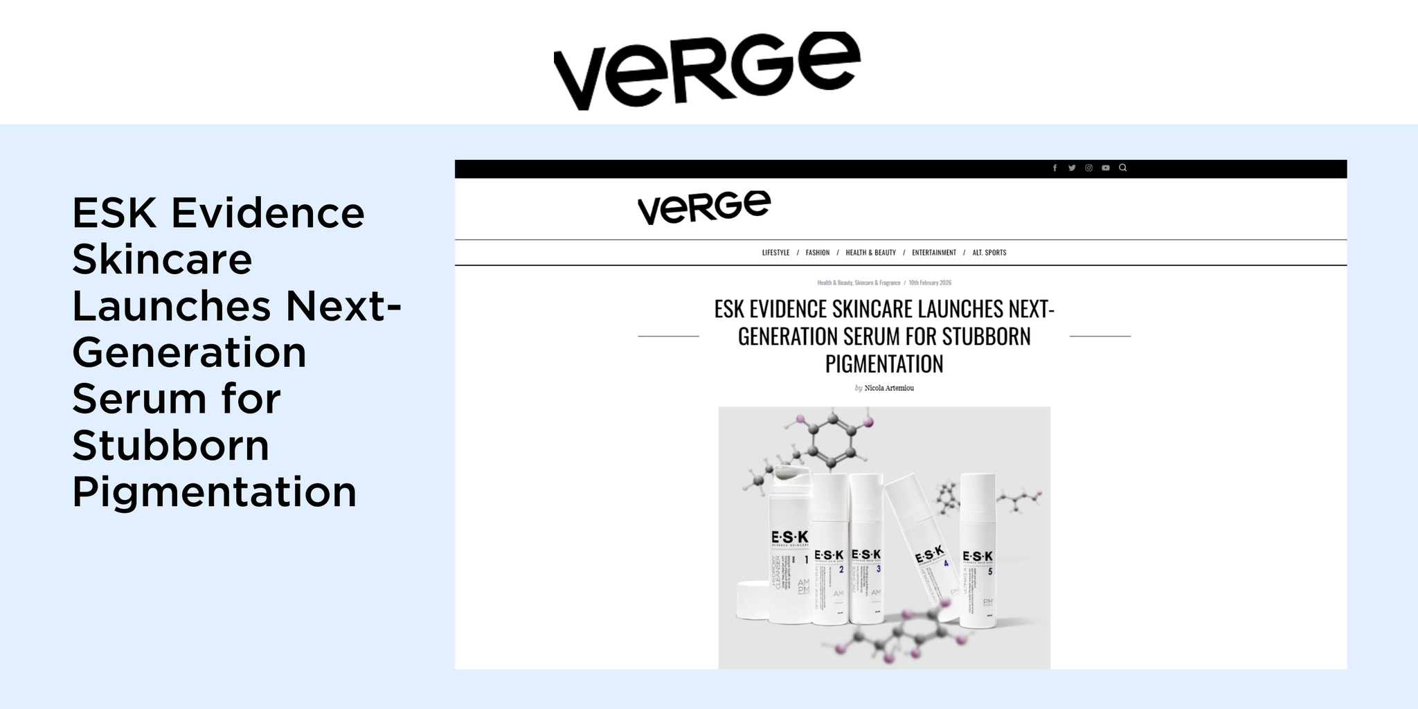 ESK Evidence Skincare Launches Next-Generation Serum for Stubborn Pigmentation