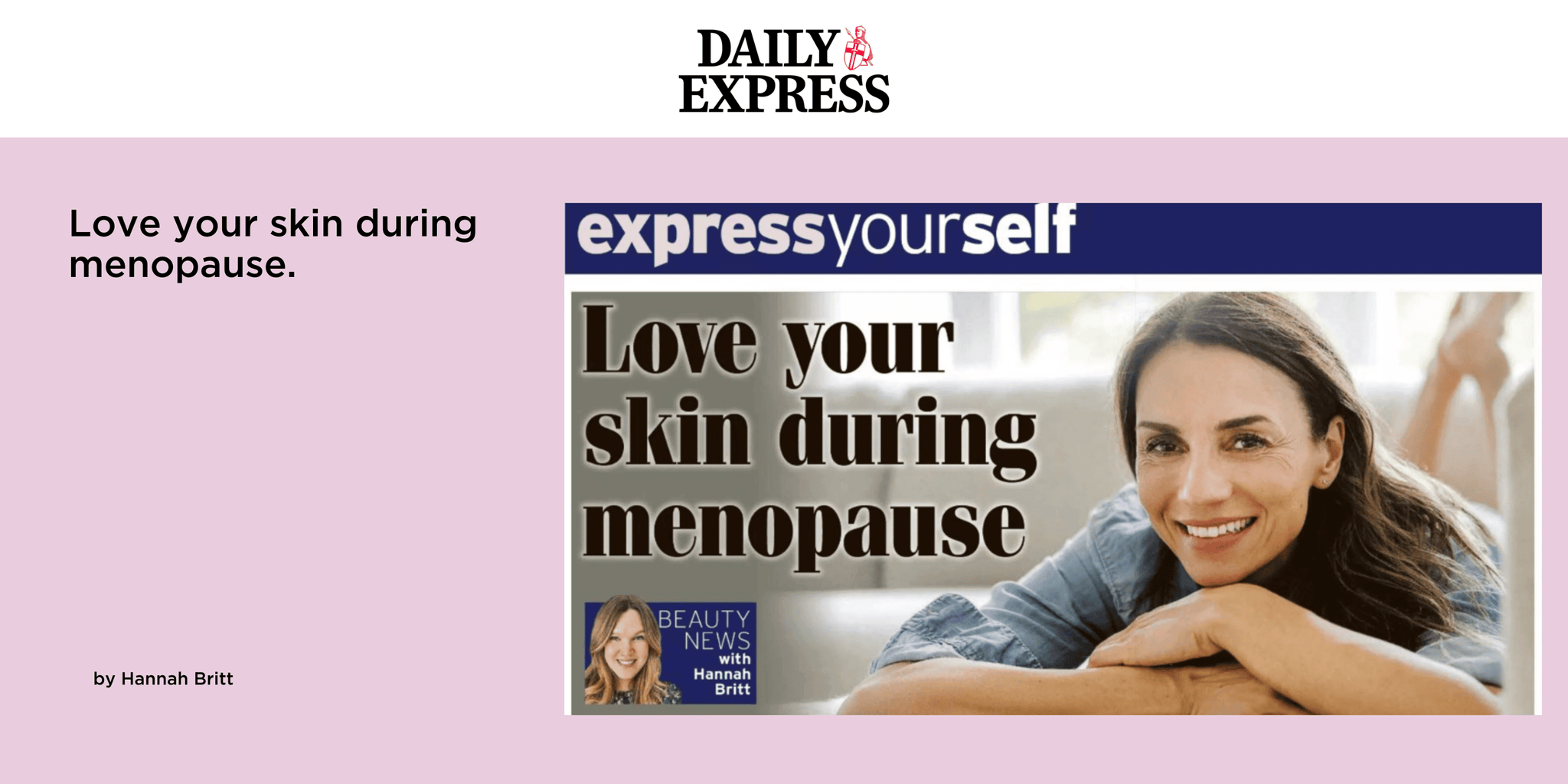 Love your skin during menopause.