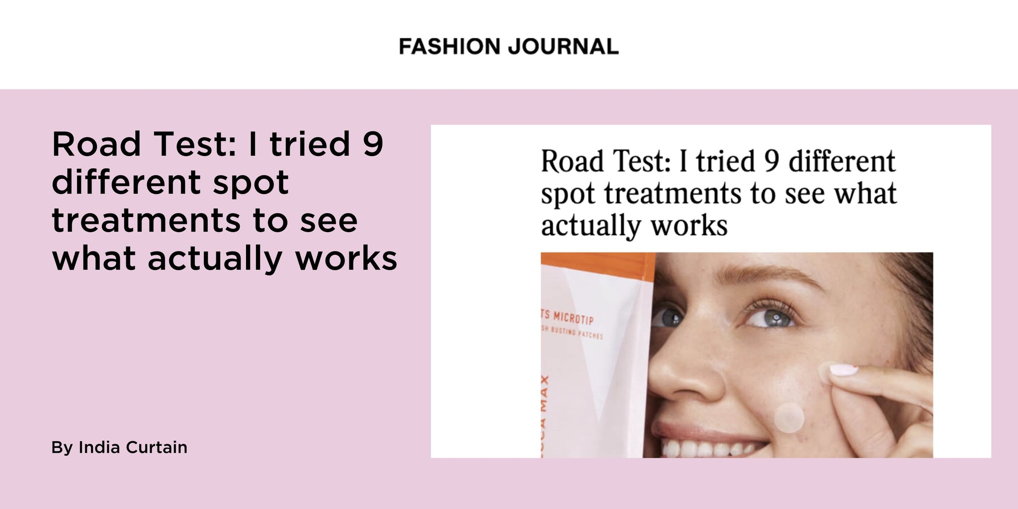 Road Test: I tried 9 different spot treatments to see what actually works