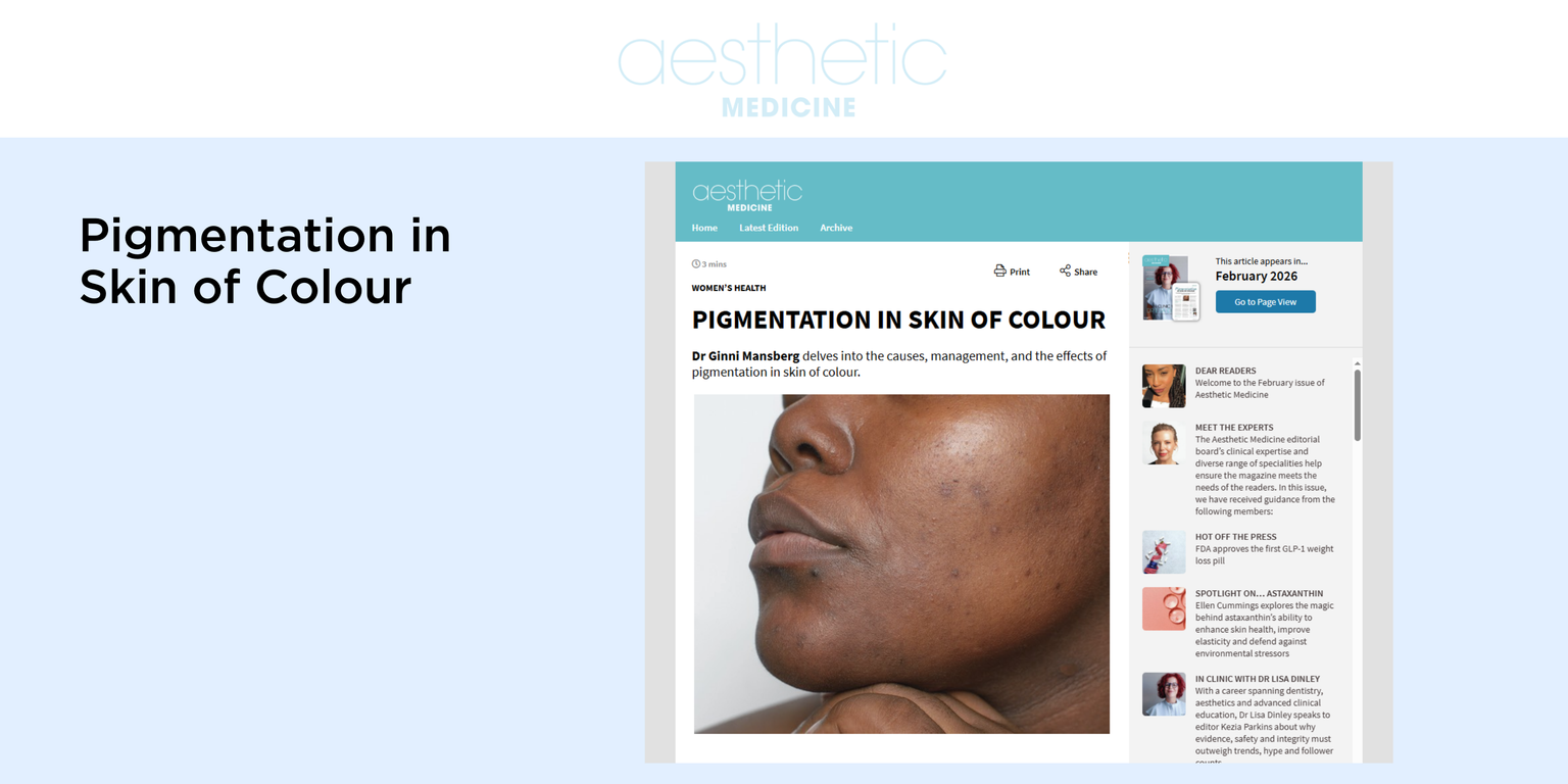 Pigmentation in Skin of Colour