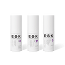 Travel size Tween Starter Kit suitable for sensitive skin or young skin. It contains a gentle cleanser a moisturiser with light exfoliation and an SPF cream.