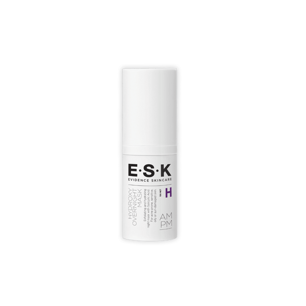 This is ESK's Hydroxy Overnight Mask. It is a Salicylic Acid Serum that can be used as a face mask or as a spot treatment. It is a gentle exfoliator for sensitive or dry skin and acne prone skin. It will keep your skin hydrated whilst exfoliating the deeper layer of the skin. It should be used 2 nights a week.