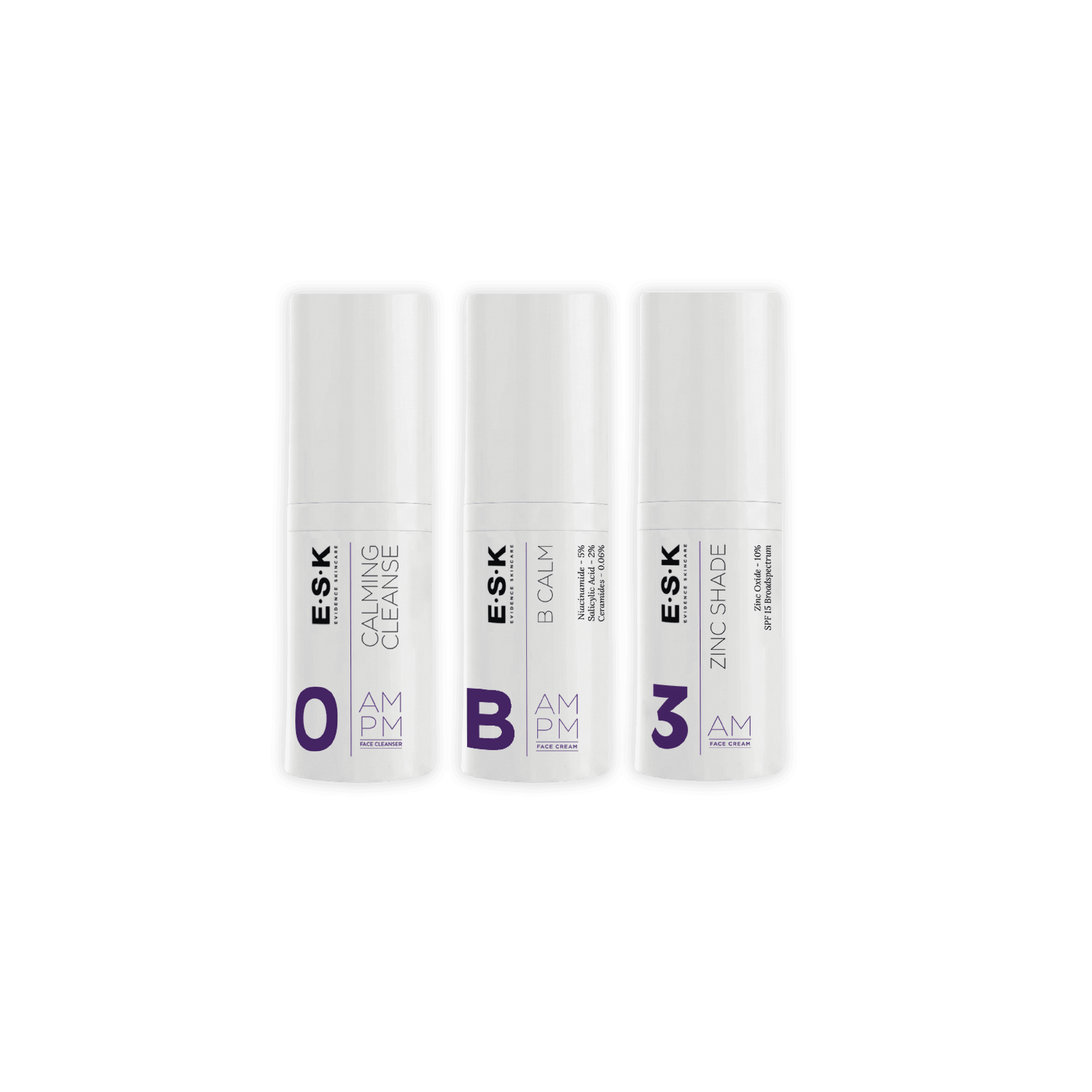 Travel size Tween Starter Kit suitable for sensitive skin or young skin. It contains a gentle cleanser a moisturiser with light exfoliation and an SPF cream.