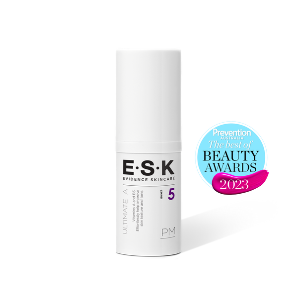 ESK's Ultimate A is a Vitamin A cream suitable for all skin types and skin conditions. It uses Retinal instead of Retinol as it is 11x more effective and yet gentler on the skin. Retinaldehyde is proven to be more effective for anti-aging results than Retinol creams or Retinol Serum. Retinol is a weaker and cheaper form of Vitamin A / Retinoid and that is why it is found more commonly in skincare than Retinal even though Retinal is proven to be better for your skin.